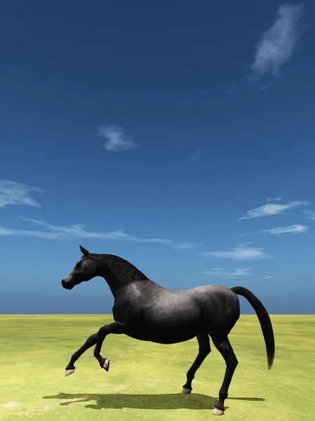 3D rendu 3D d'un cheval — Photo