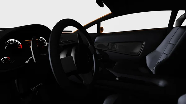 3D CG-gjengivelse av et førersete – stockfoto