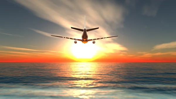 Rendering 3D CG di un aeroplano — Foto Stock