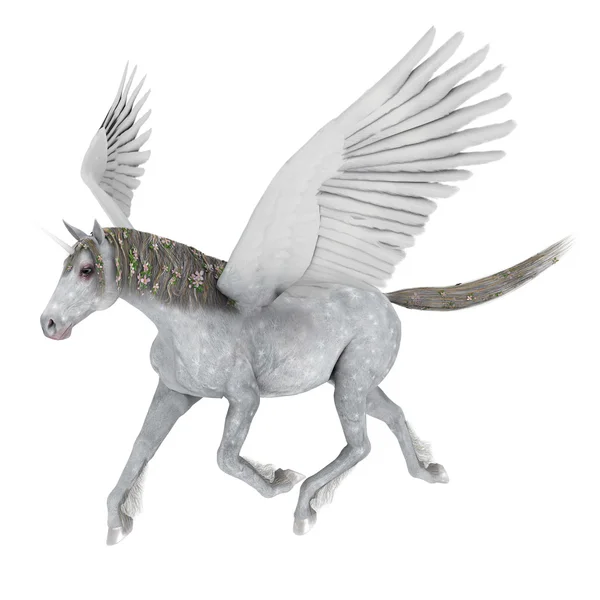 Rendering 3D CG di un pegaso — Foto Stock