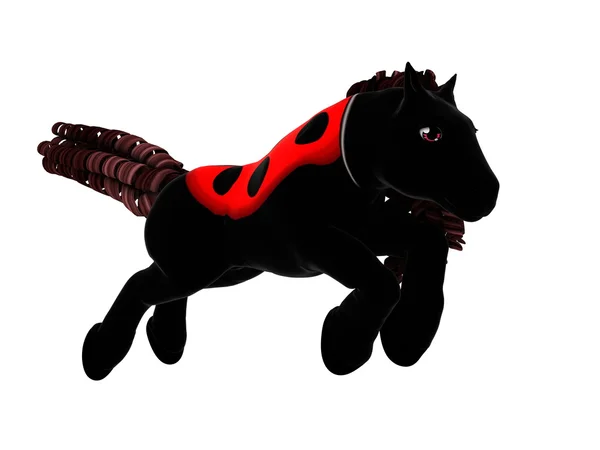 3D CG візуалізація коня — стокове фото