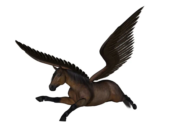 Rendering 3D CG di un pegaso — Foto Stock