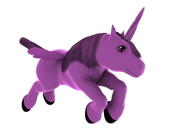 Rendering CG 3D di un unicorno — Foto Stock