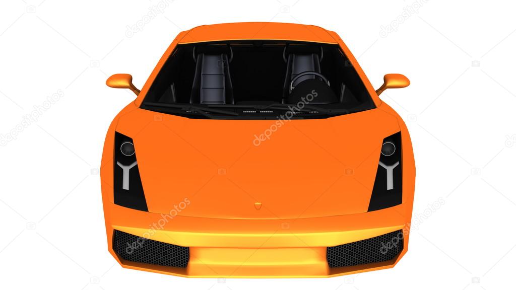 3D CG rendering of a sports car 