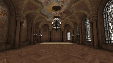 3d cg render yemek odası 