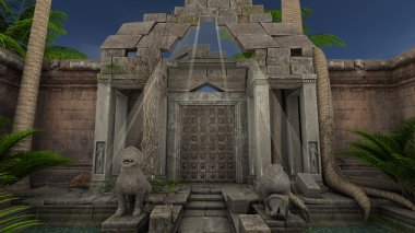 Asian Bahçe 3d cg render 