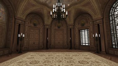 3d cg render yemek odası 