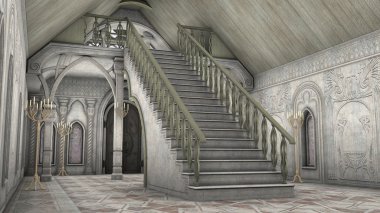 3d cg işleme, oda içinde