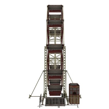 dönme dolap 3d cg render