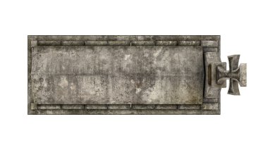 bir mezar taşı 3d cg render