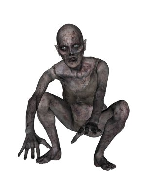 bir kadın zombi 3d cg işleme