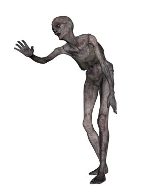 bir kadın zombi 3d cg işleme