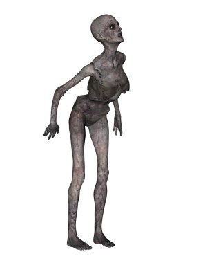 bir kadın zombi 3d cg işleme