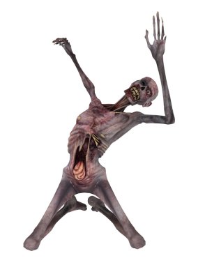 3d cg işleme bir zombi