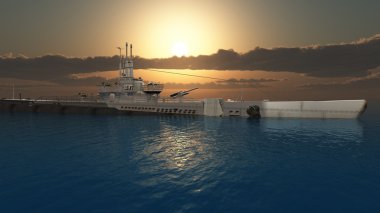 aegis donanımlı destroyer 3d cg render