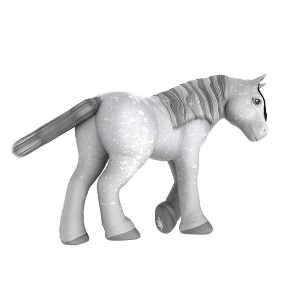 3D CG การแสดงผลของม้า — ภาพถ่ายสต็อก