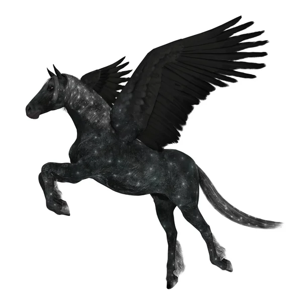 Rendering 3D CG di un pegaso — Foto Stock