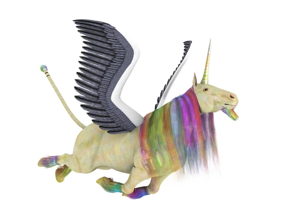 Rendering CG 3D di un unicorno — Foto Stock