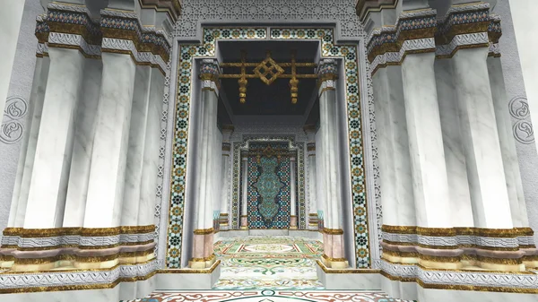 3D CG renderização do Palácio — Fotografia de Stock