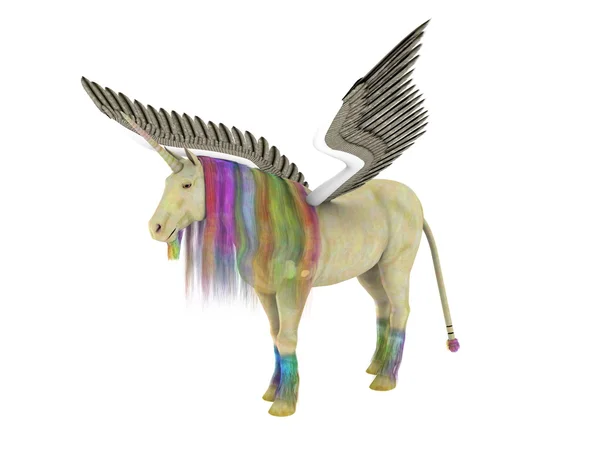 3D CG gengivelse af en pegasus - Stock-foto