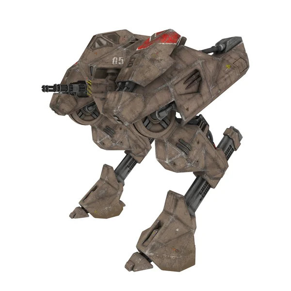 3D CG rendering of a battle robot — Stock Photo, Image