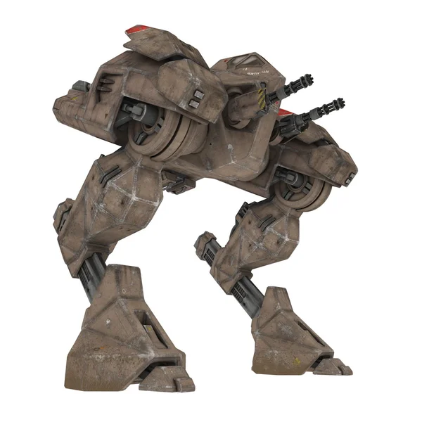 3D-cg-Darstellung eines Kampfroboters — Stockfoto