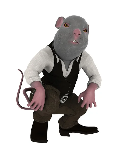3D CG representación de un hombre rata — Foto de Stock