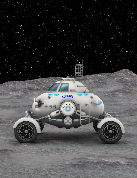 3D-cg rendering van een ruimte-rover — Stockfoto