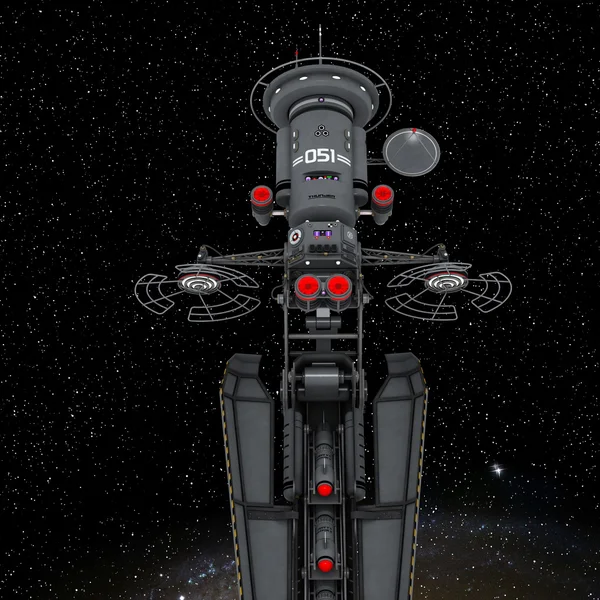 3D-cg rendering van een ruimteschip — Stockfoto