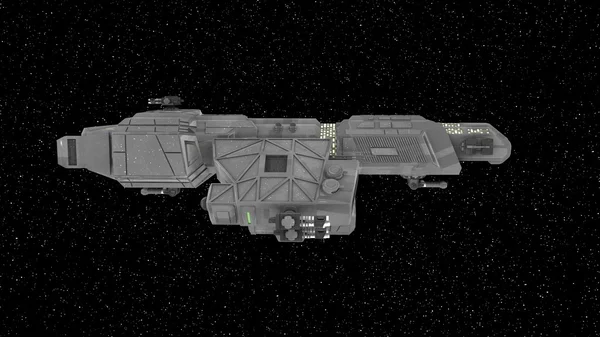 Απόδοσης 3D cg πλοίου χώρο — Φωτογραφία Αρχείου