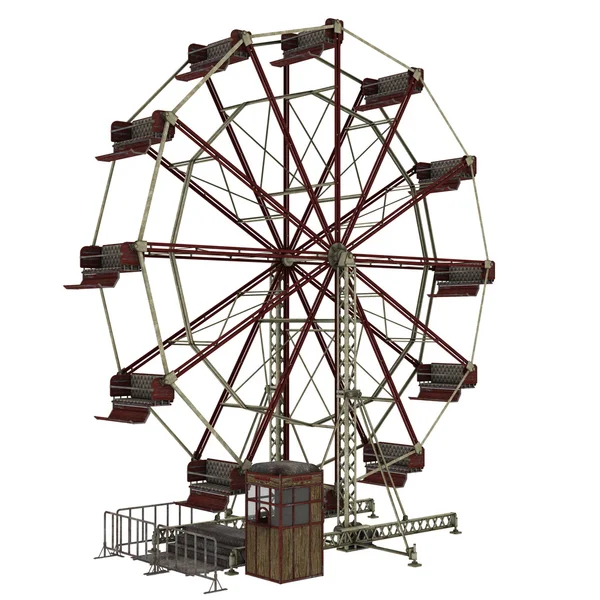 Renderowania 3D cg ferris Wheel — Zdjęcie stockowe