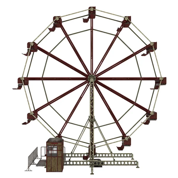 Renderowania 3D cg ferris Wheel — Zdjęcie stockowe