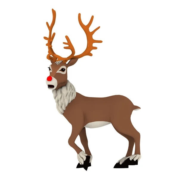 3D CG rendering of a reindeer — Stock Photo, Image