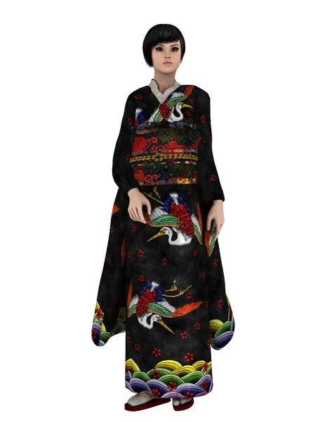 Kimono ragazza — Foto Stock