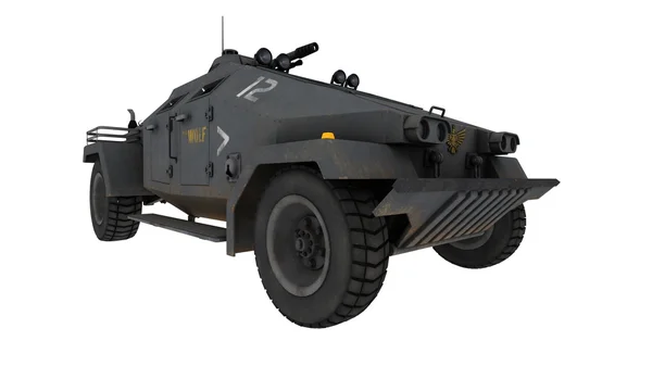 Vykreslování 3D cg obrněné bojové vozidlo — Stock fotografie