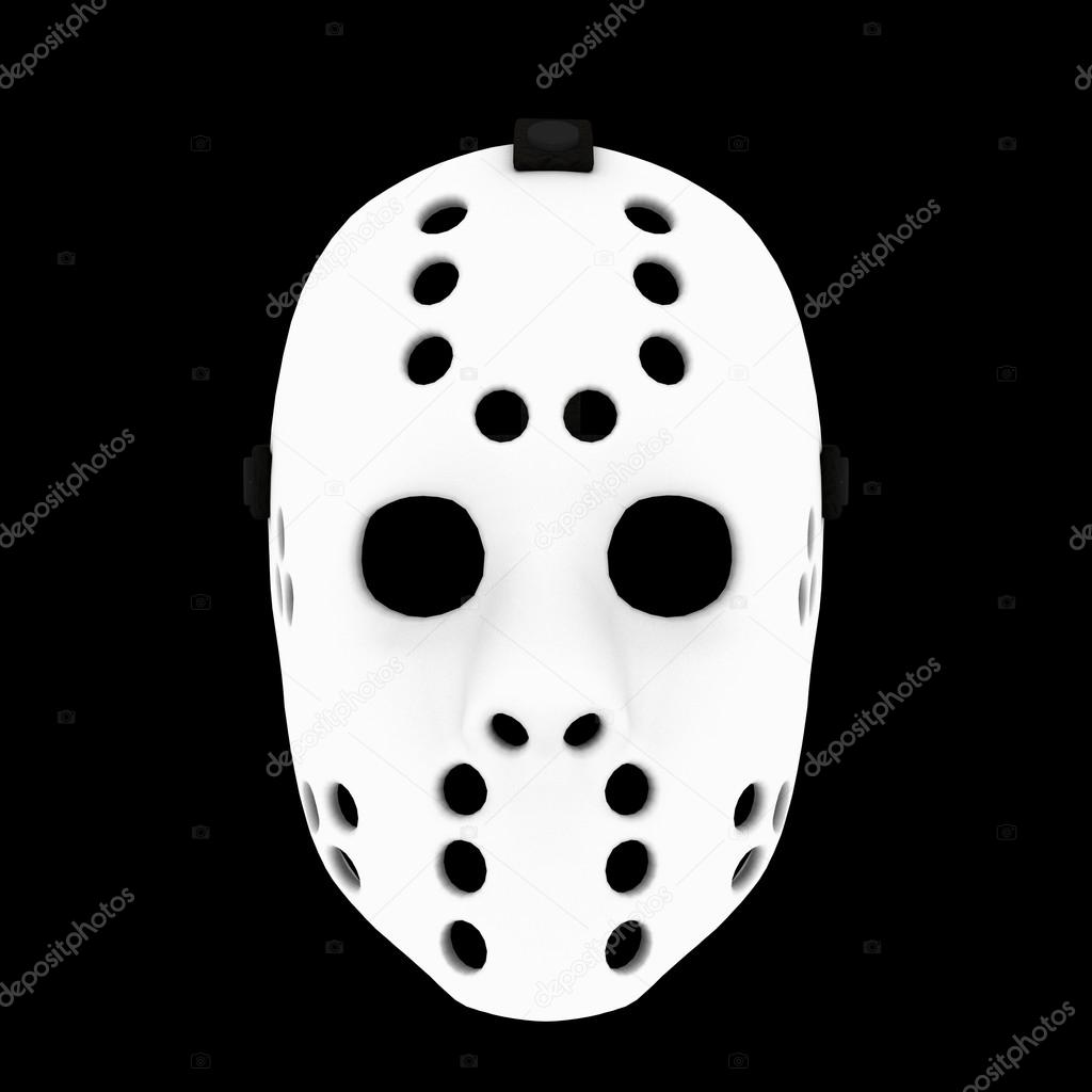 3D CG rendering of a hockey mask