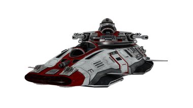bir uzay gemisi 3d cg render
