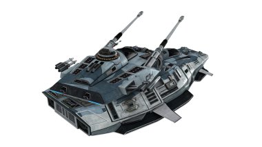 bir uzay gemisi 3d cg render