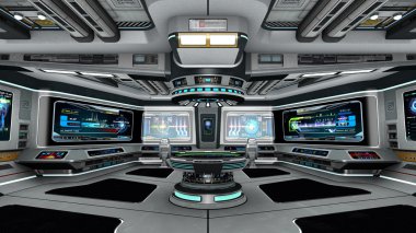 3d cg işleme bir uzay istasyonu