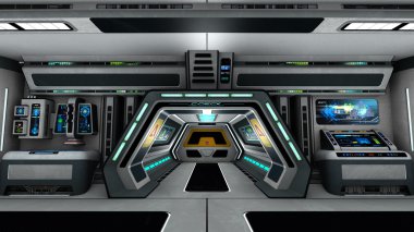 3d cg işleme bir uzay istasyonu