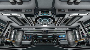 3d cg işleme bir uzay istasyonu