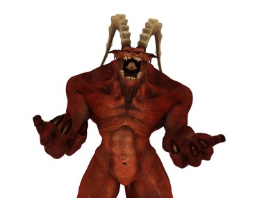 bir canavar 3d cg işleme