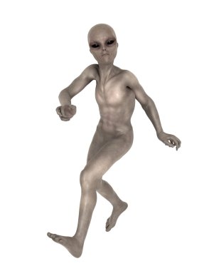 bir uzaylı 3d cg işleme
