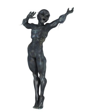 bir uzaylı 3d cg işleme