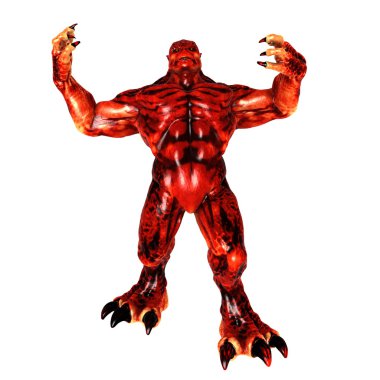 bir canavar 3d cg işleme