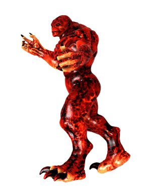 bir canavar 3d cg işleme