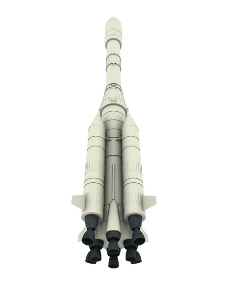 3d cg 渲染的火箭 — 图库照片