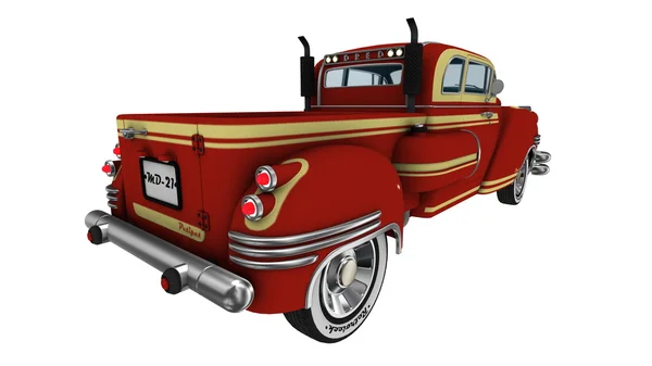 3D CG renderização de um caminhão de coleta — Fotografia de Stock