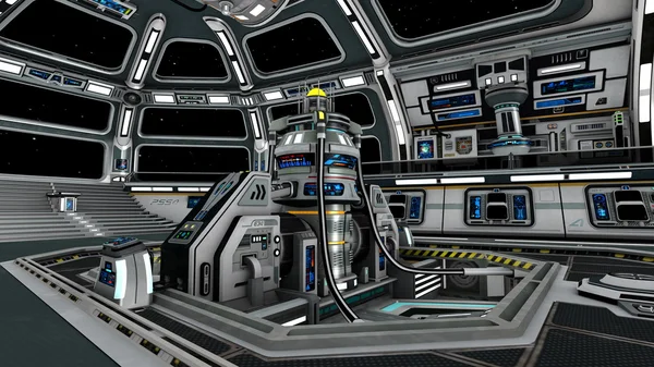 3D CG rendering of a space station — Stock Photo, Image