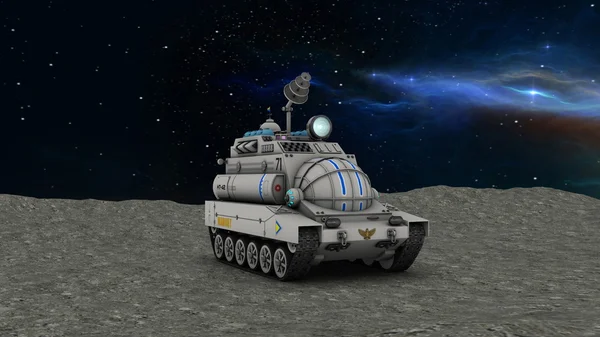 Rendering 3D CG di un rover spaziale — Foto Stock